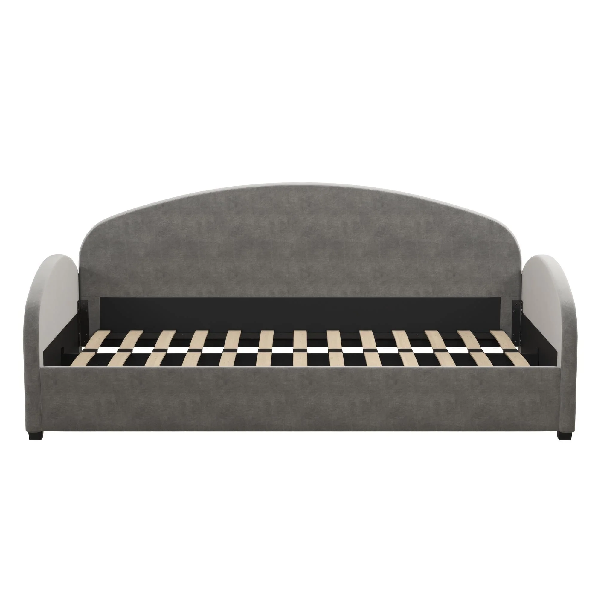Mr. Kate Moon Upholstered Daybed Frame, Twin, Light Gray Velvet