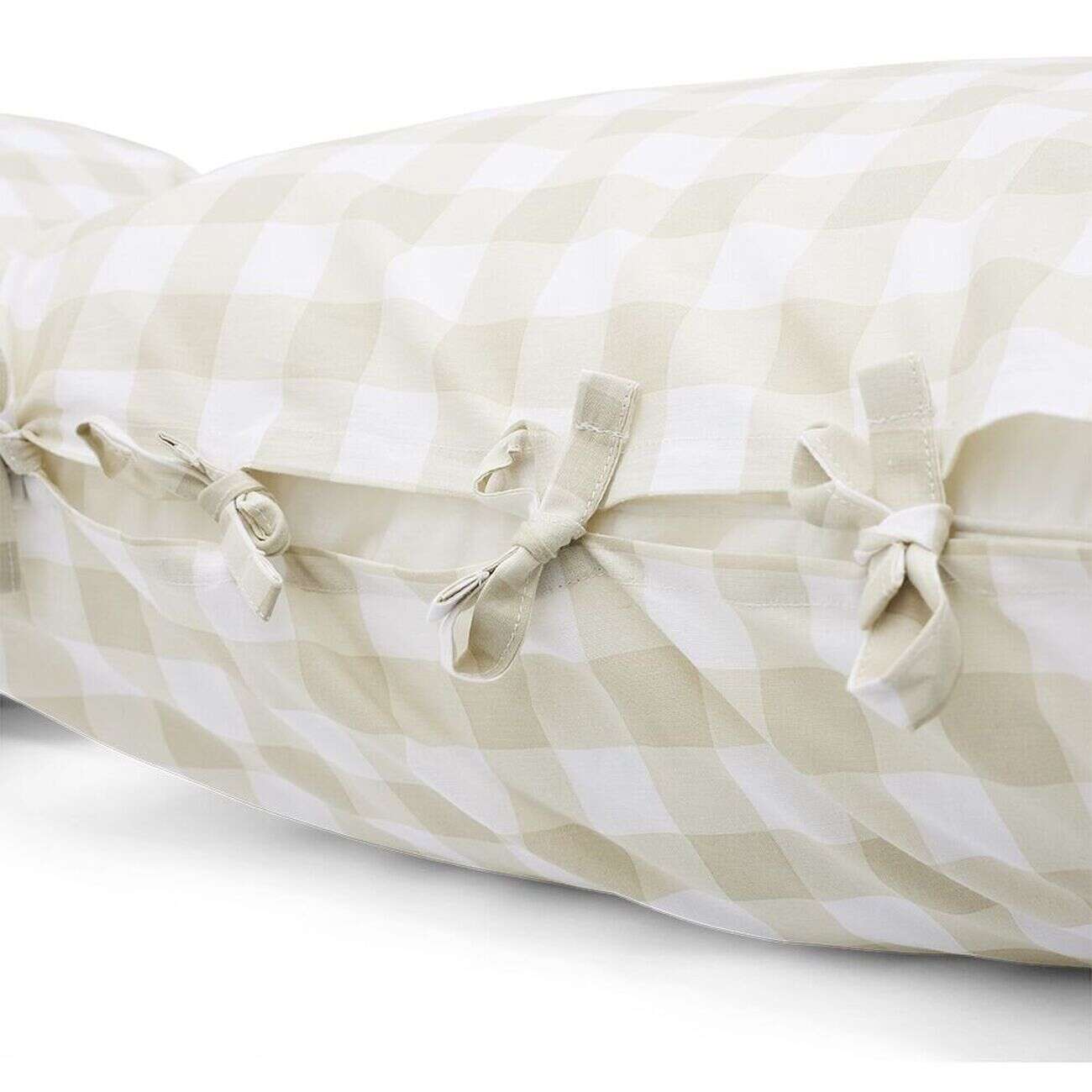 Parure de lit 2 personnes 220x240cm quadrillage petit carreau