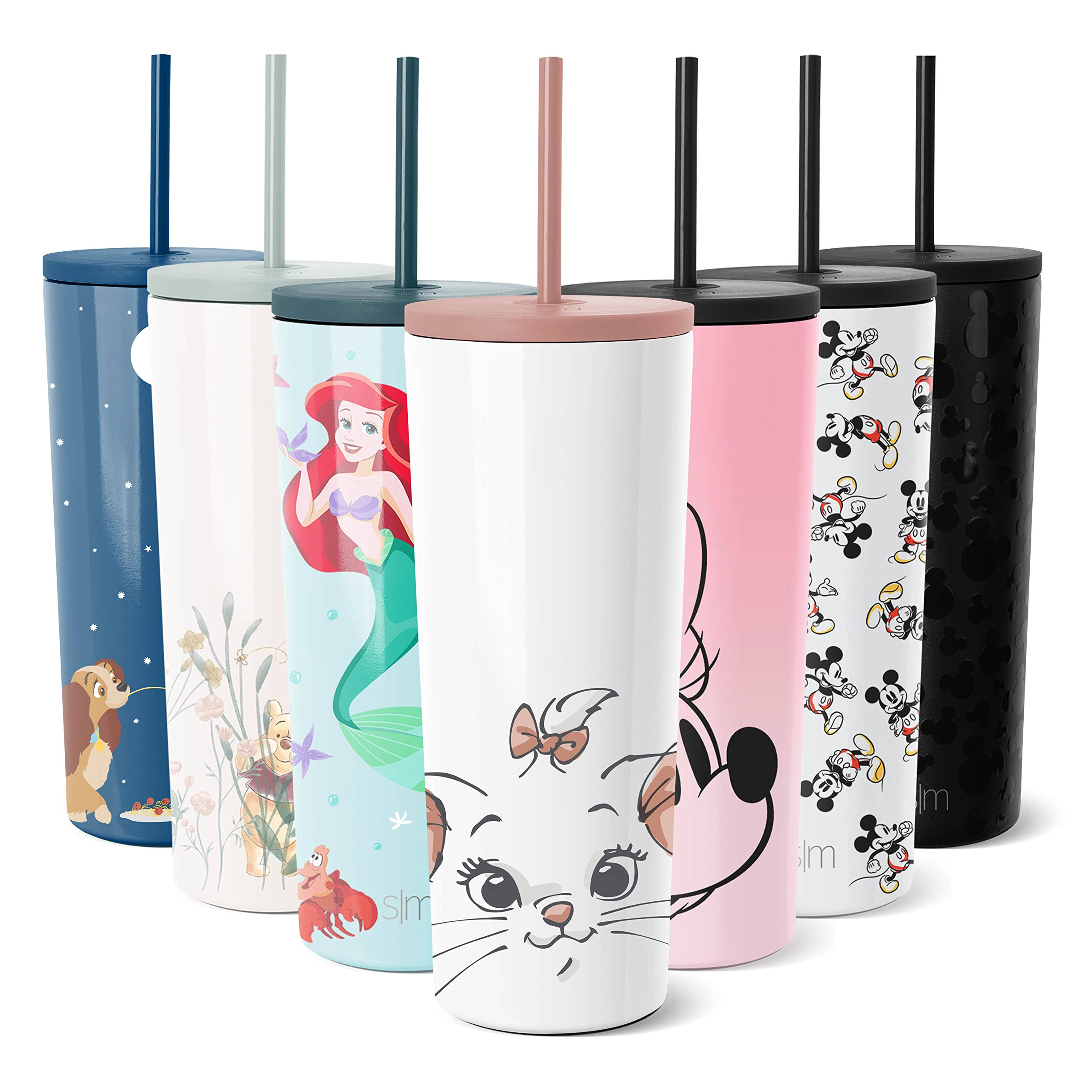 Simple Modern Disney Insulated Tumbler Cup with Flip Lid and Straw Lid | Stainless Steel Water Bottle Travel Mug | Classic | 24oz Aristocats