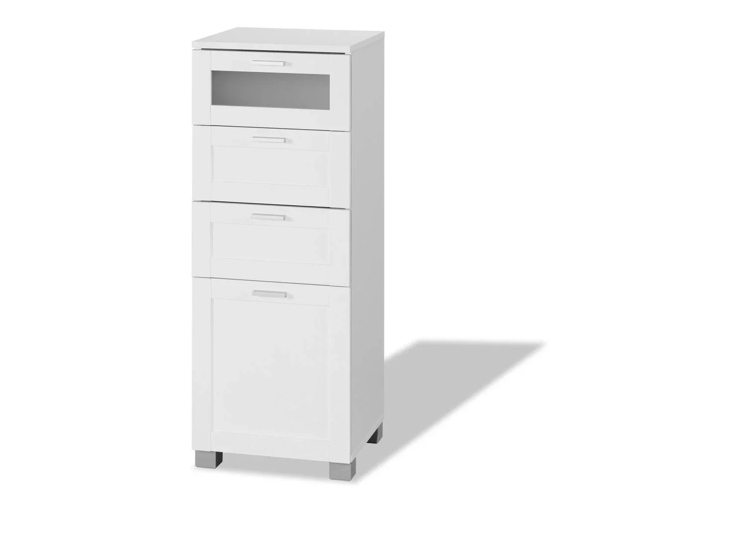 LIVARNO home Meuble de salle de bains Basel, 37 x 96,9 x 34,5 cm, blanc