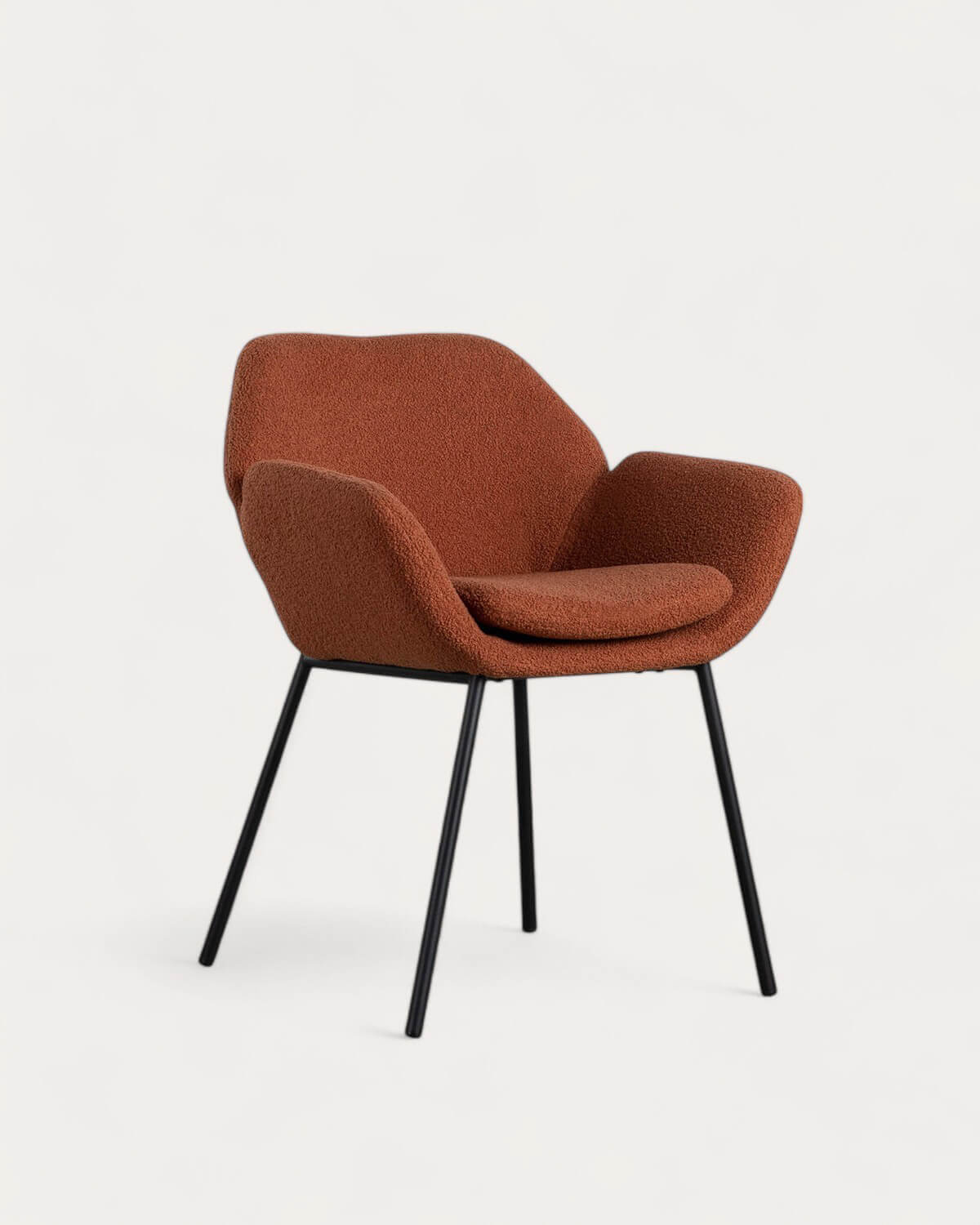 Eider Bouclé - Pack 2 Sillas de Comedor de Metal con Reposabrazos Eider Bouclé