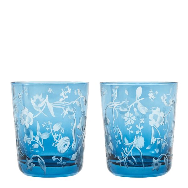 Rijksmuseum drikkeglass 9,5x8,5c 2s blå