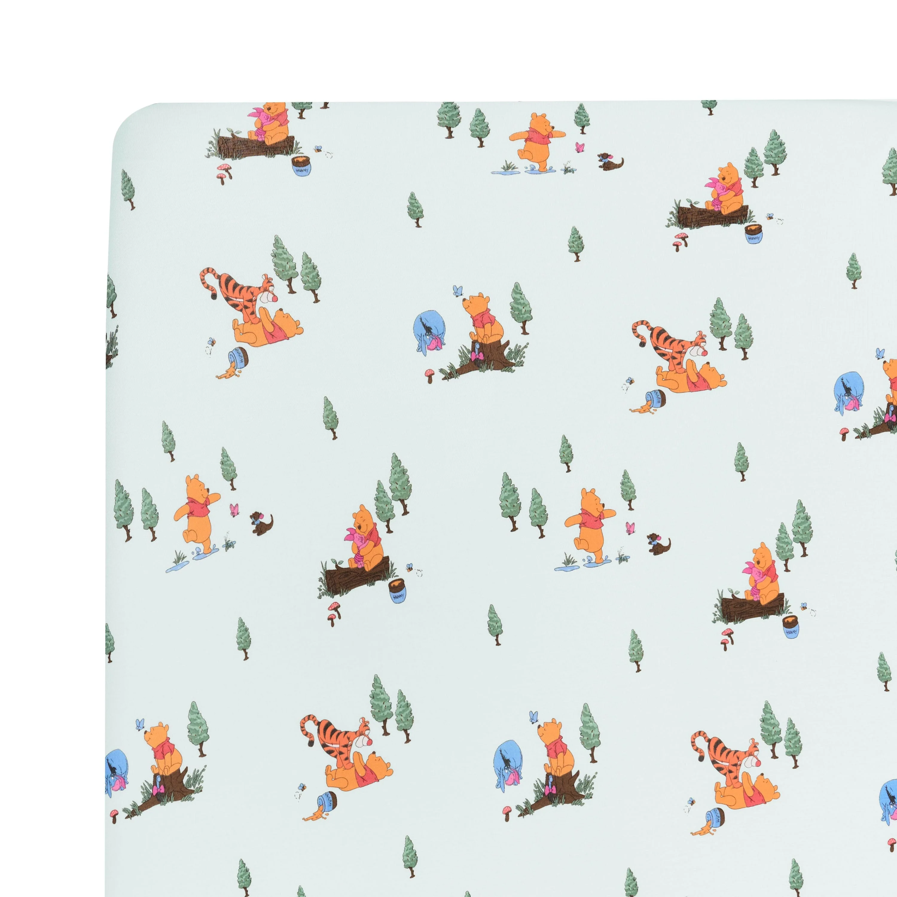 Crib Sheet in Winnie the Pooh Hundred Acre Wood