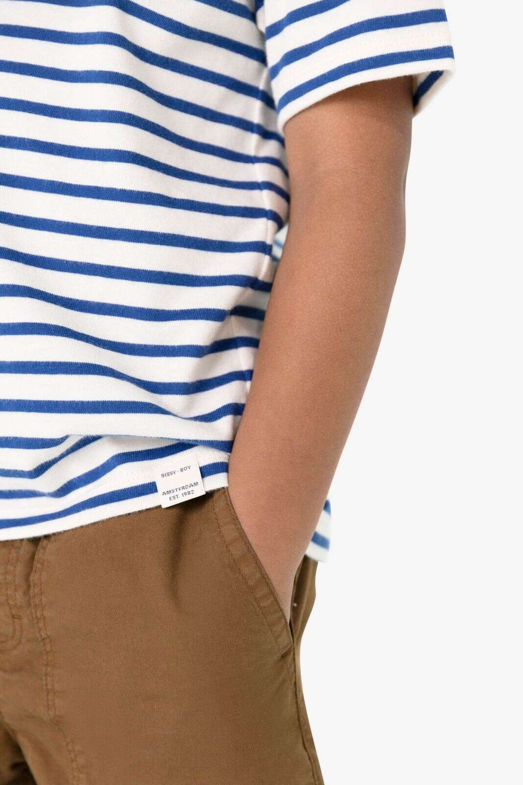 Bruine pull on broek met aantrekkoorden