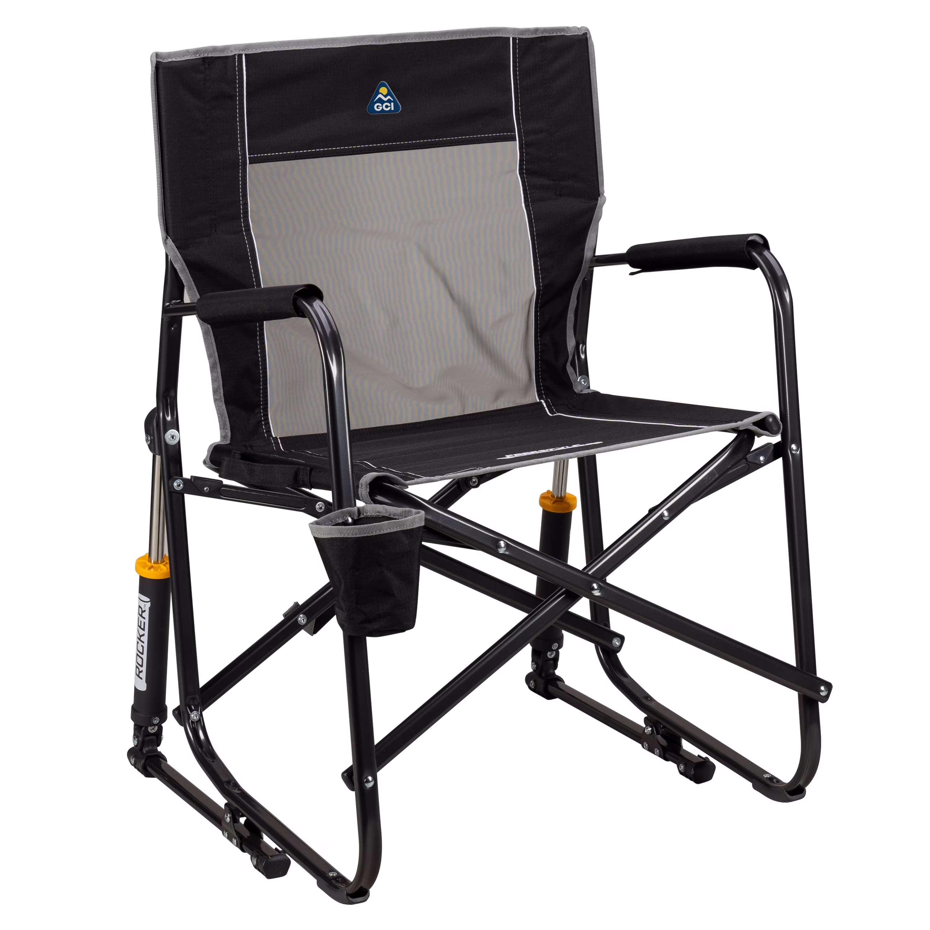 Freestyle Rocker Foldable Rocking Camp Chair, Maroon(Maroon) - Image 7