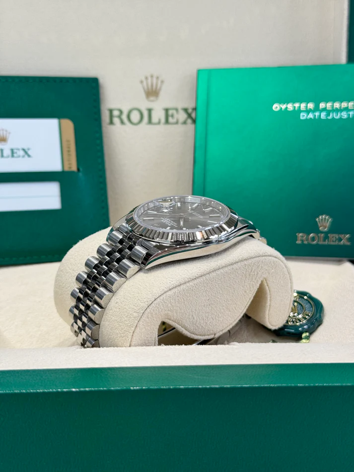 [Super Clone]RLX  Datejust 126334 Dark Rhodium Index Jubilee 41mm Stainless Steel