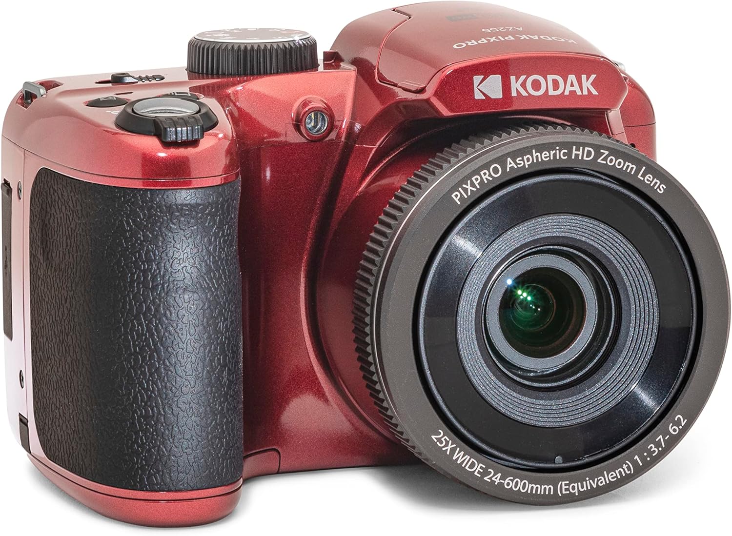 Kodak PIXPRO AZ255-RD 16MP Digital Camera 25X Optical Zoom 24mm Wide Angle Lens Optical Image Stabilization 1080P Full HD Video 3