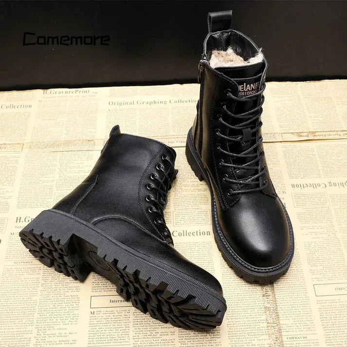 Delphine – Bottes d'hiver noires pour femmes