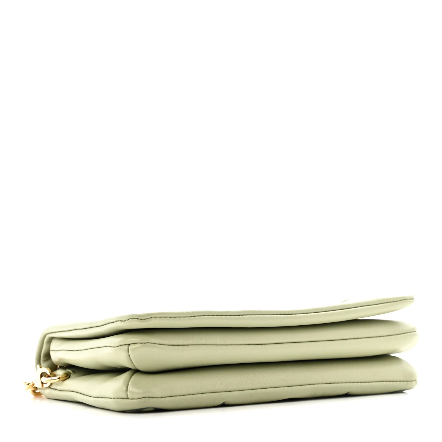 Lambskin Embossed Monogram Pochette Coussin Green