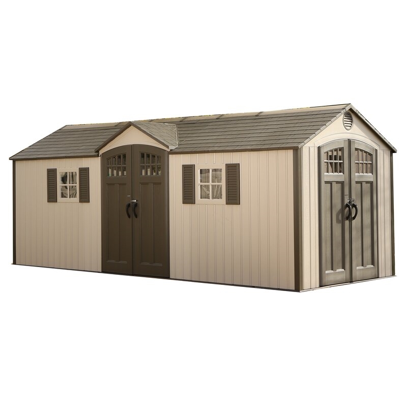 Abri de jardin en plastique de 6 m x 2,4 m