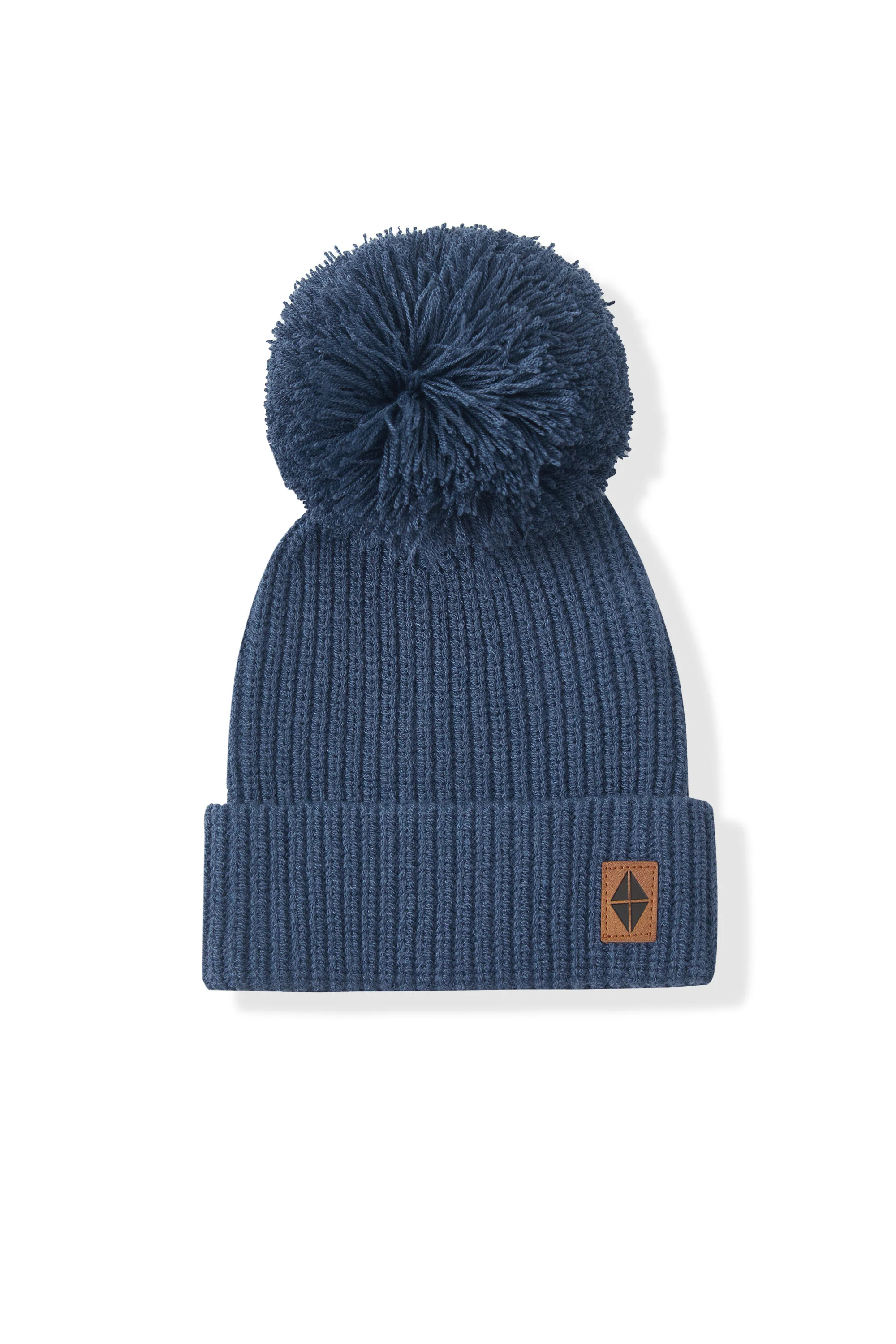 Chunky Knit Pom Beanie in Oxford