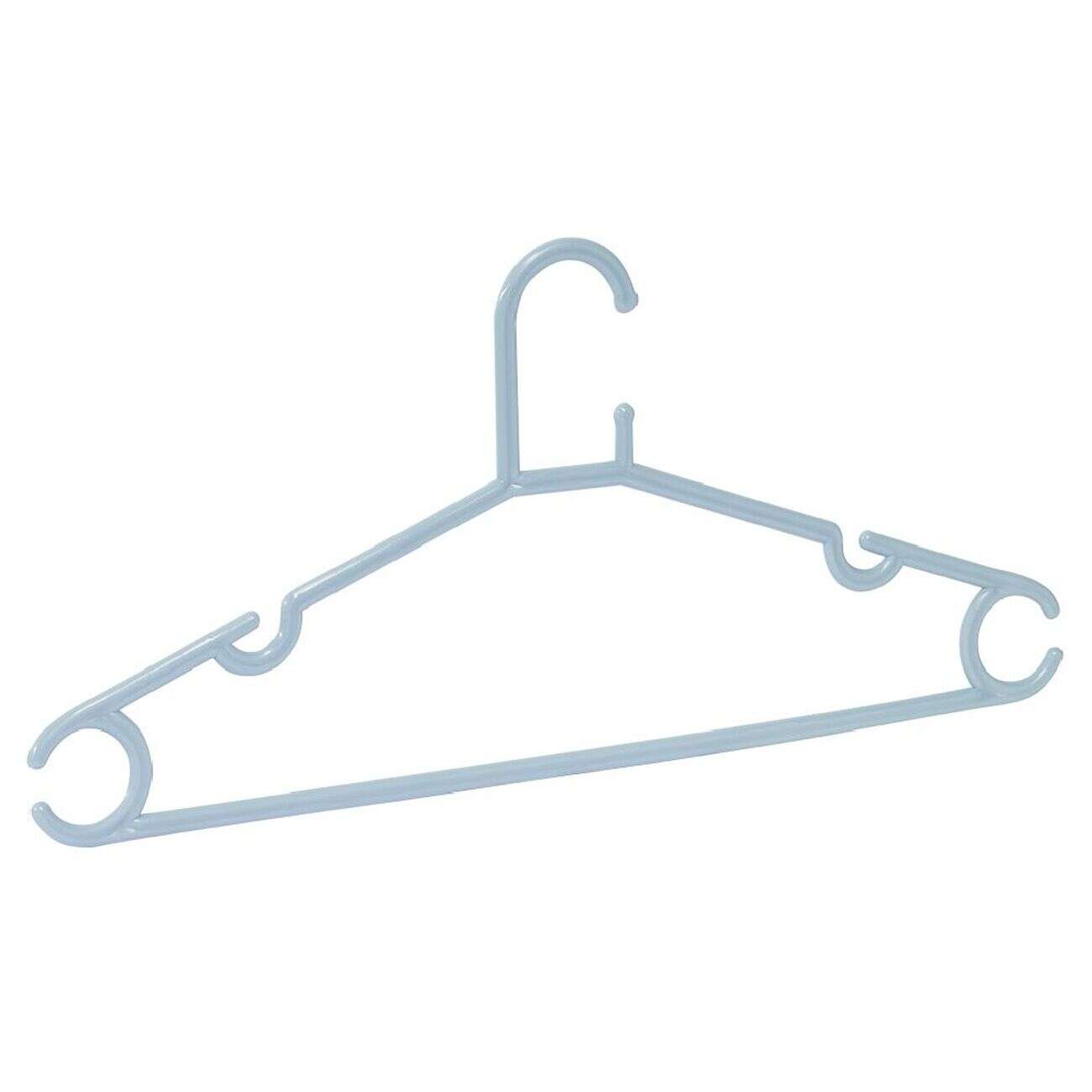 Cintre en plastique bleu x5 - L38,5xH17cm