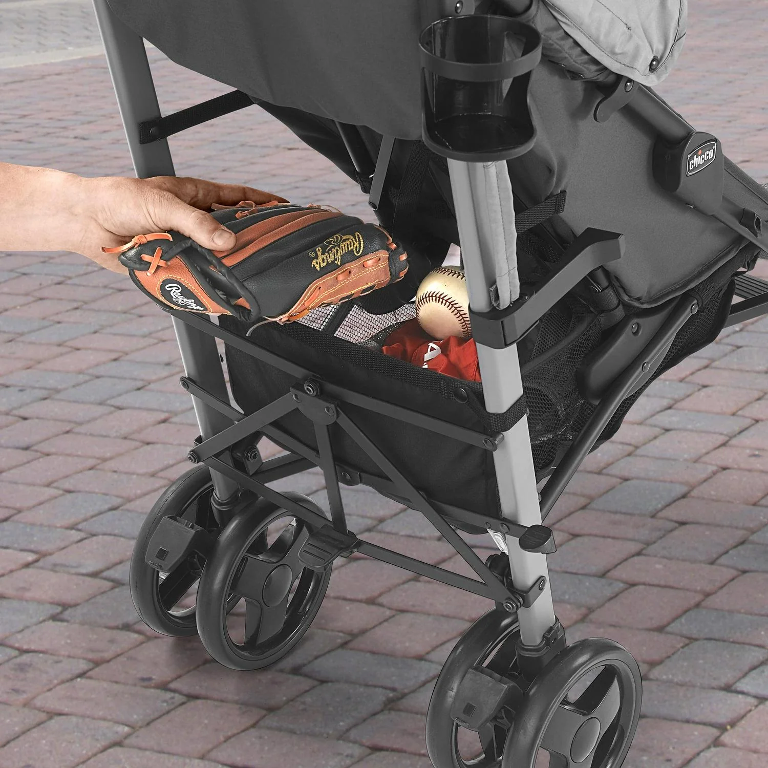 Chicco Liteway Lightweight Stroller - Moon Grey (Grey/Black)