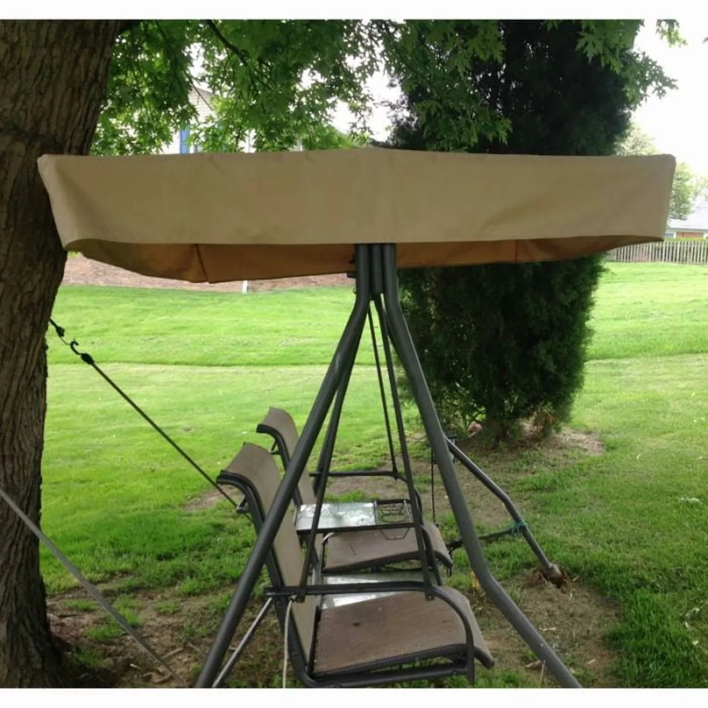 Garden Winds Custom Fit Replacement Canopy Top Cover Compatible with The MDS-12-MAN-SWG Manchester Swing  - Standard 350