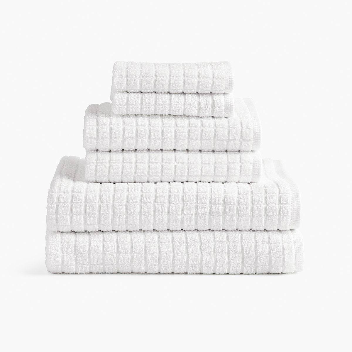 Under The Canopy Cotton & Hemp Towel - White White / Bath Sheet