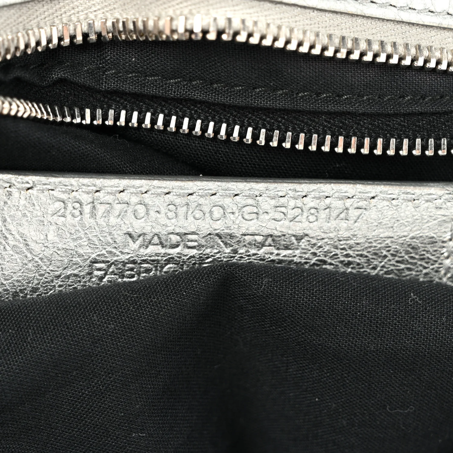 Metallic Agneau Giant 12 Silver Hardware City Gris Aluminum