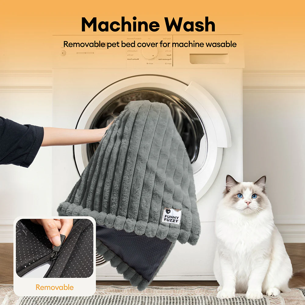 Fluffy Faux Rabbit Fur Washable Warm Pet Mat - ComfyEase