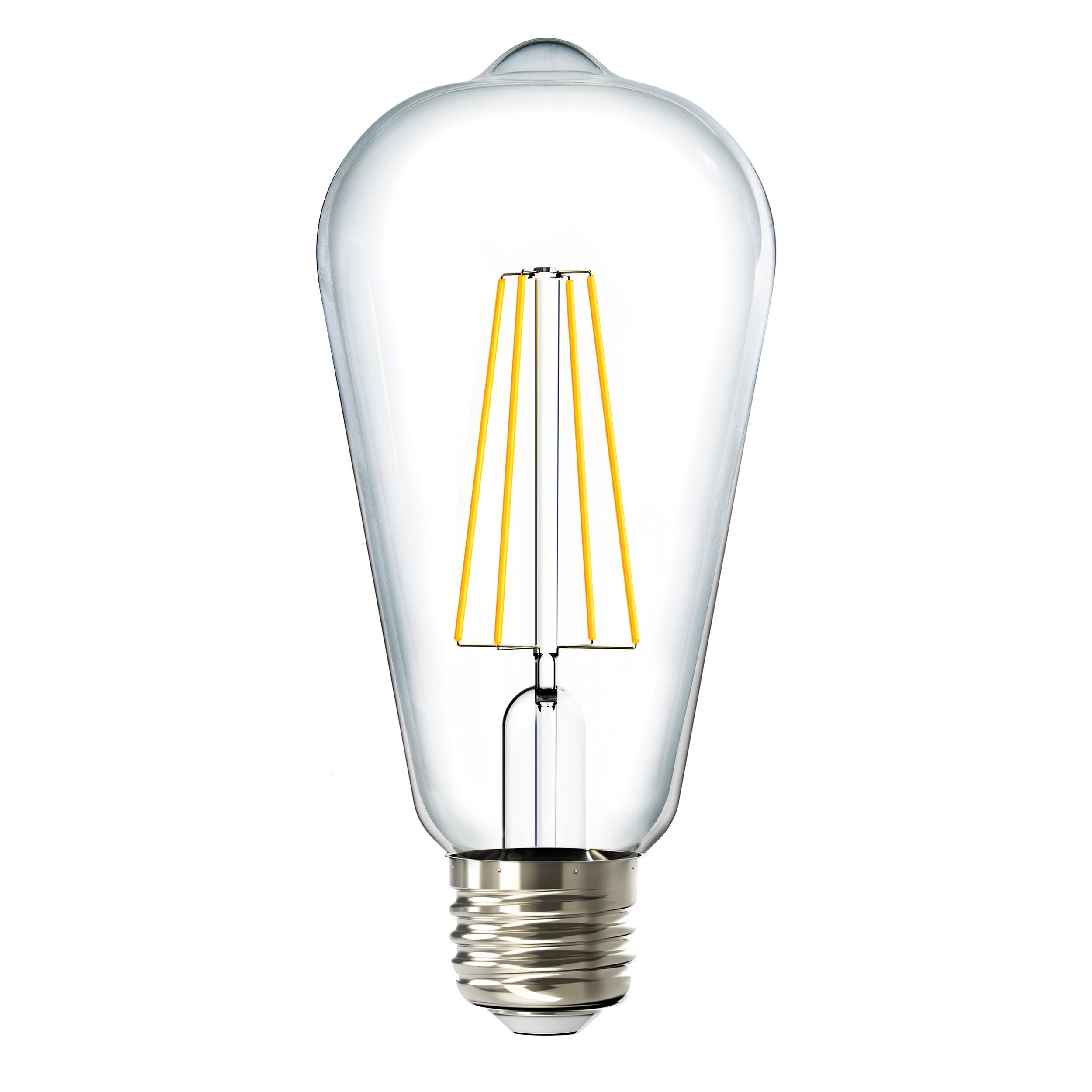 Sunco Lighting ST64 LED Bulb, Dimmable, Waterproof, 8.5w=60w, 3000K Warm White, Vintage Edison Filament Bulb, 800 lm, E26 Base, Restaurant or String