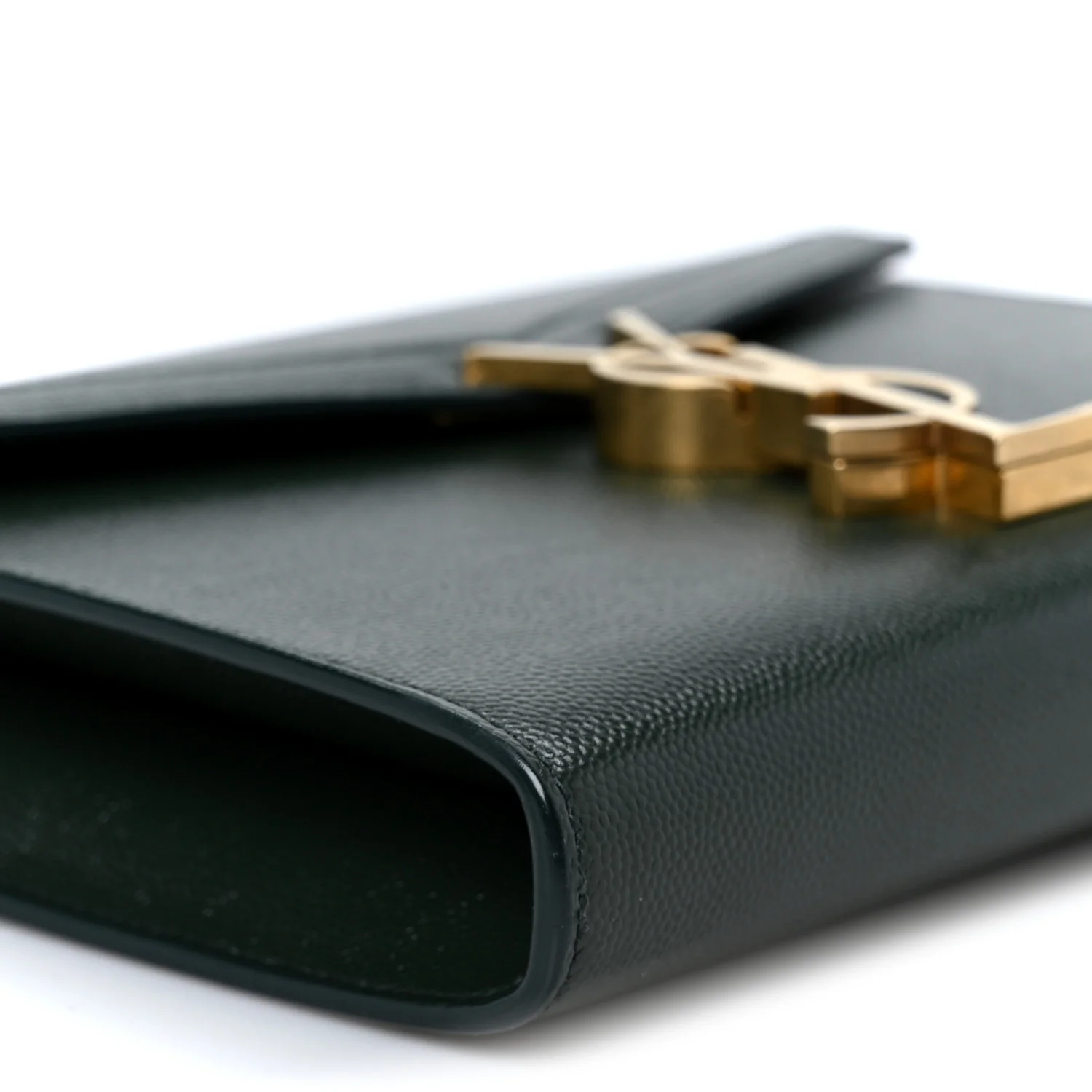 Grain De Poudre Monogram Cassandra Chain Wallet Dark Green