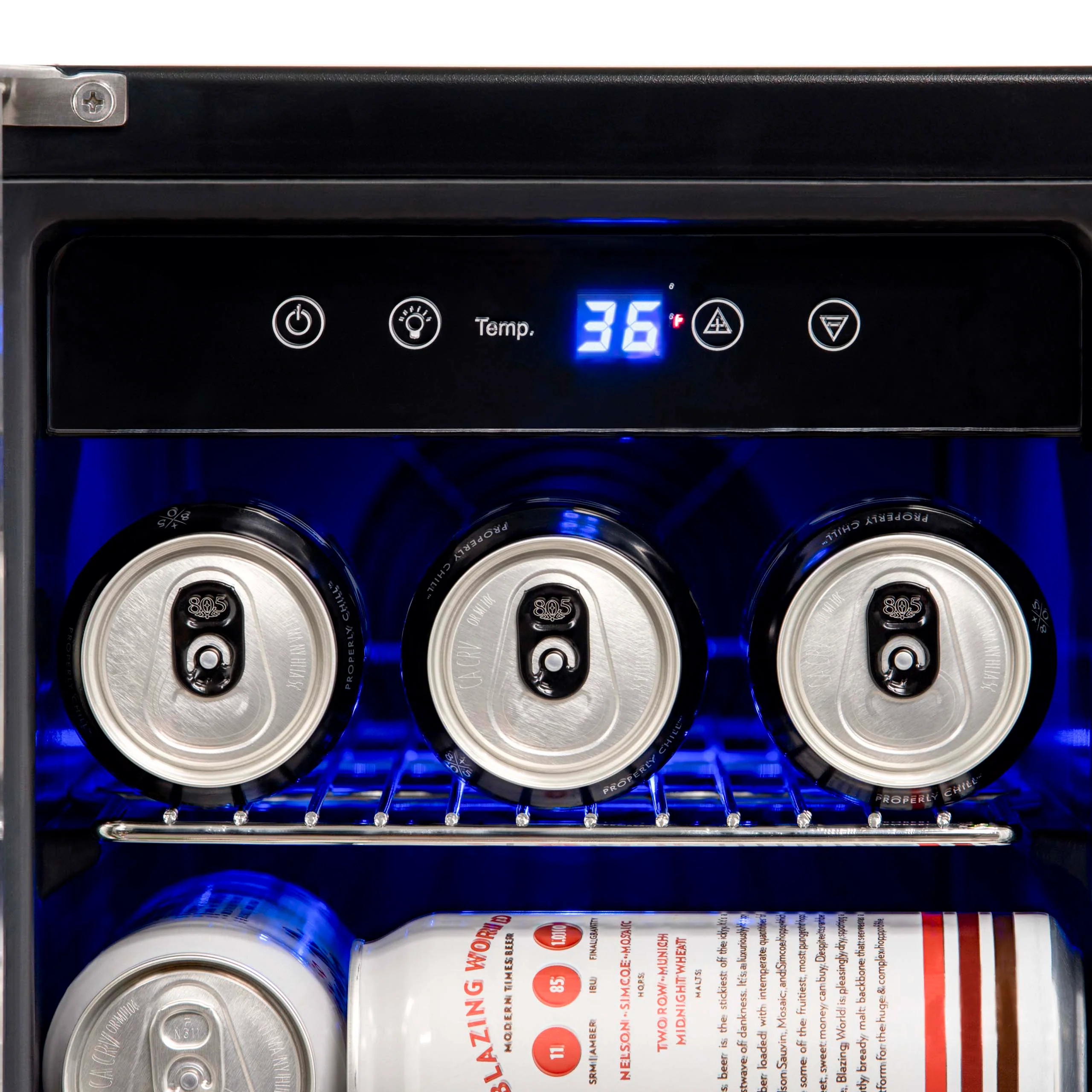 Newair 24” Dual Zone Wine and Beverage Fridge in Stainless Steel