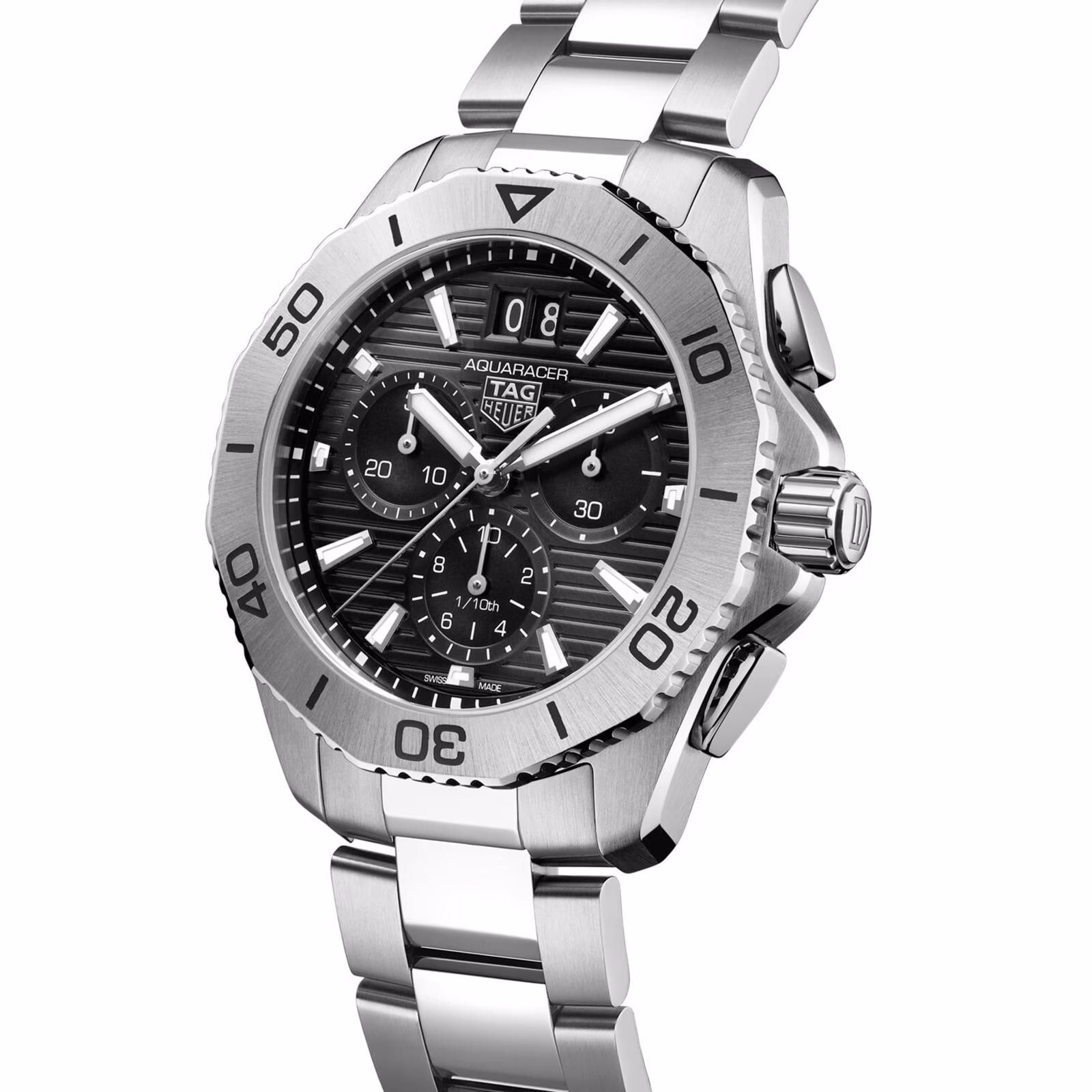 【Super Clone】TAG Heuer Aquaracer Chronograph 40mm Mens Watch Black CBP1110.BA0627