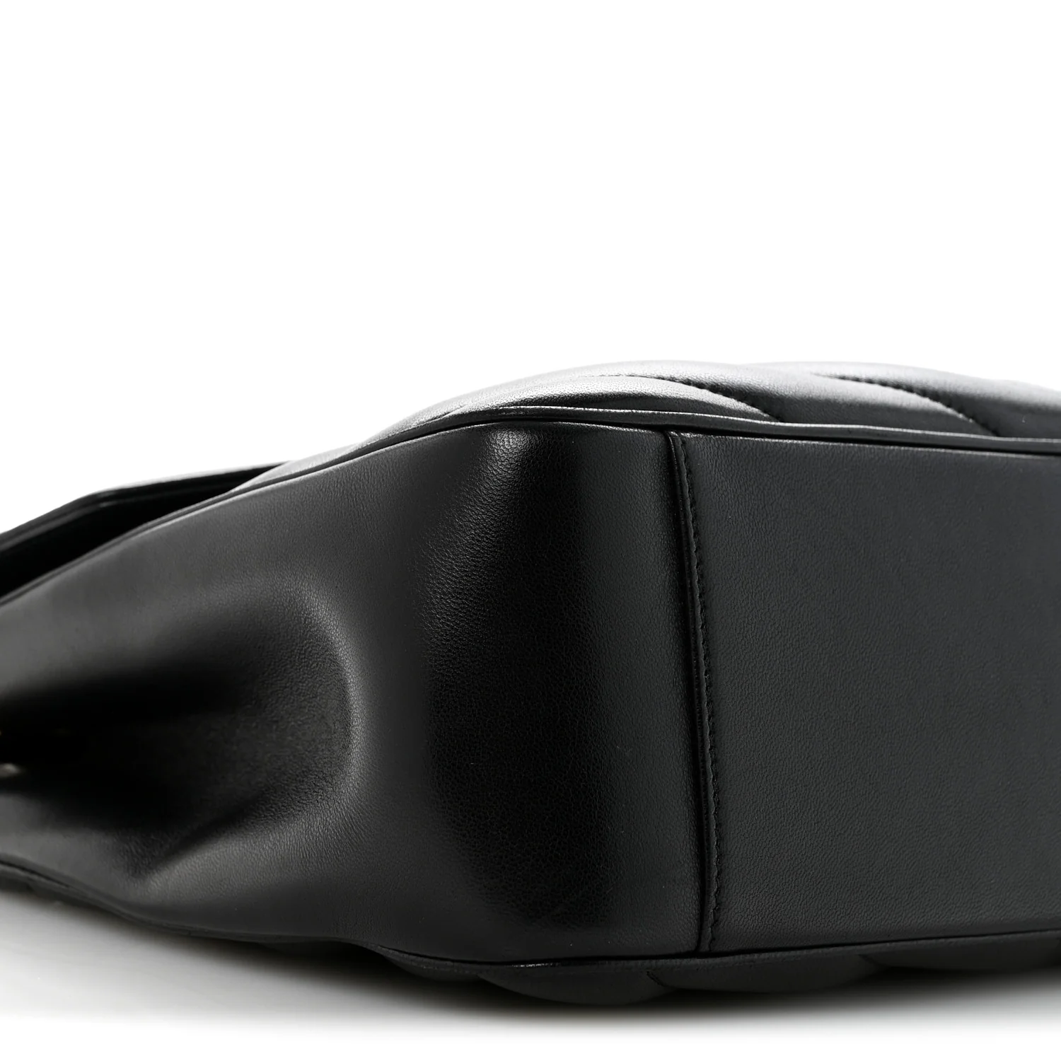 Lambskin Quilted Monogram Large Loulou Black