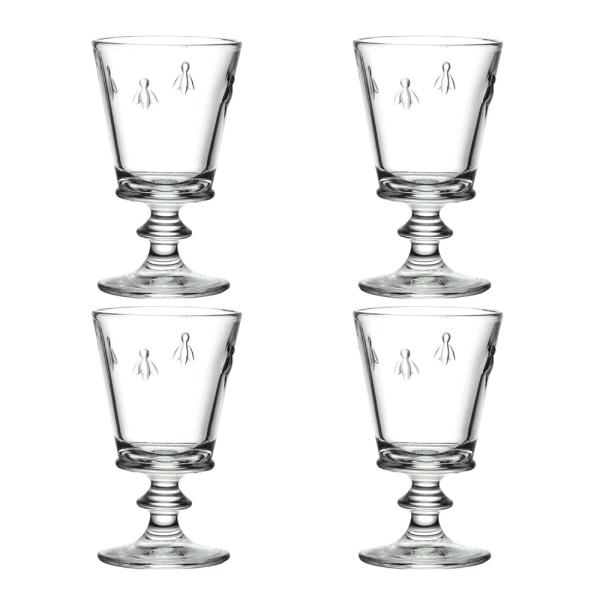 Abeille vinglass 24 cl 4 stk klar