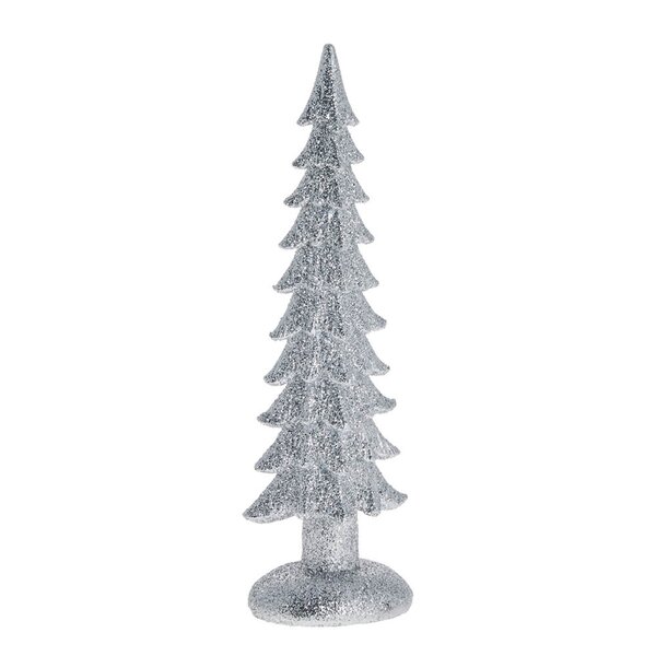 Sissia juledekorasjon tre 15 cm sølv