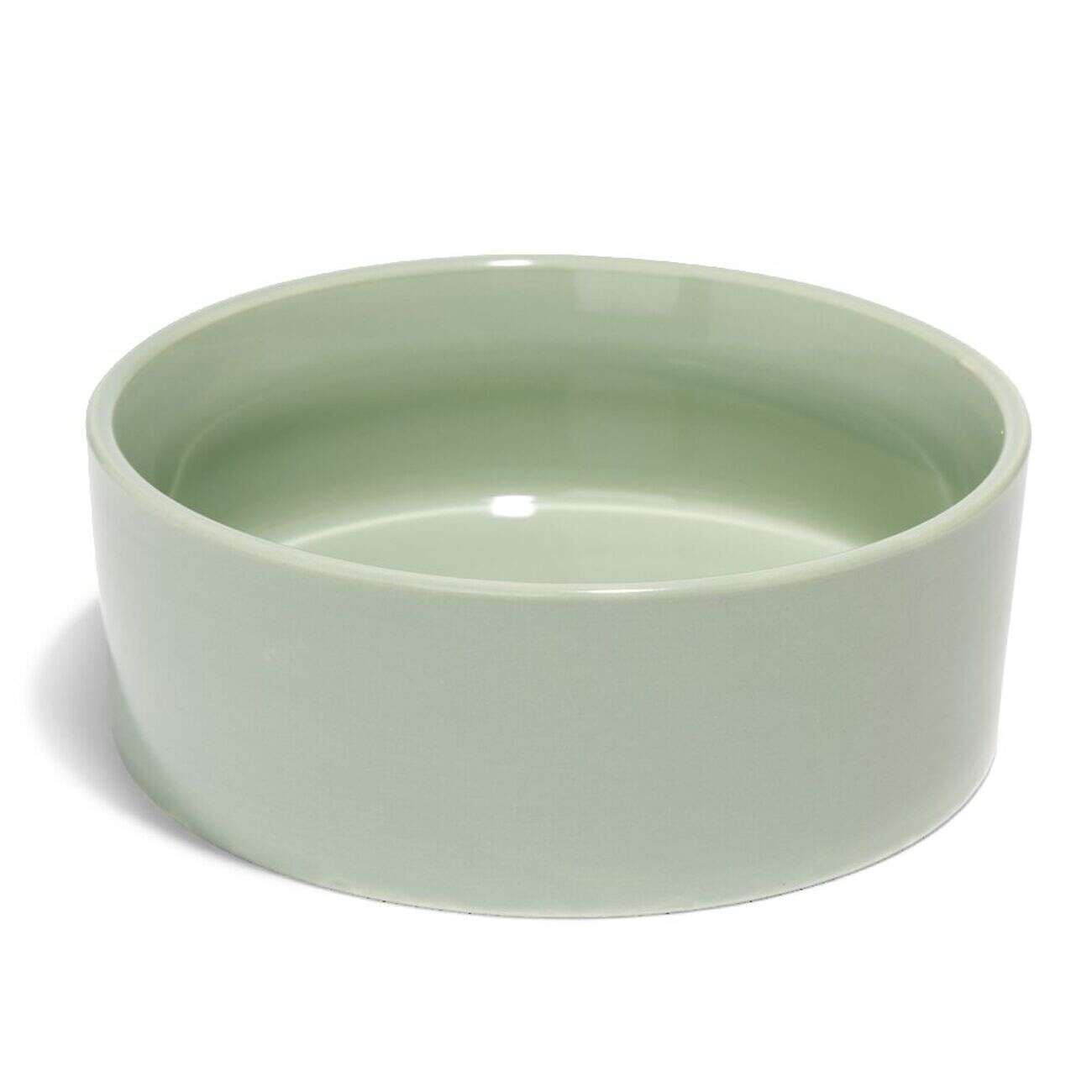 Gamelle ronde pour chien céramique vert Ø18xH.6cm - 800 ml