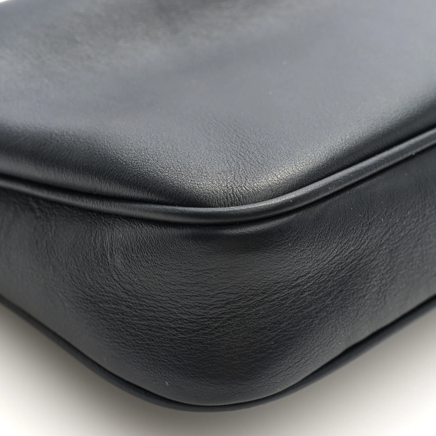 Natural Smooth Calfskin Rodeo Sling Pochette Black