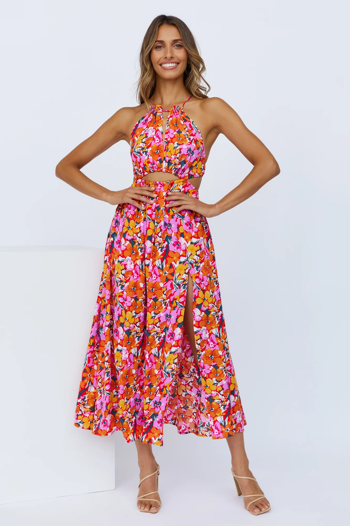 Fly Away Today Midi Dress