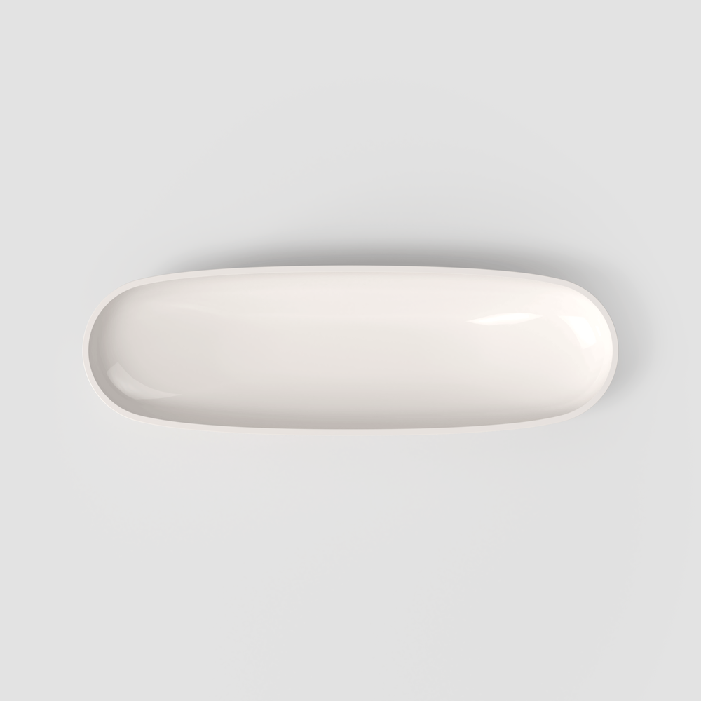 Artesano Decorative fruit bowl - White, 33.9 oz, Premium Porcelain