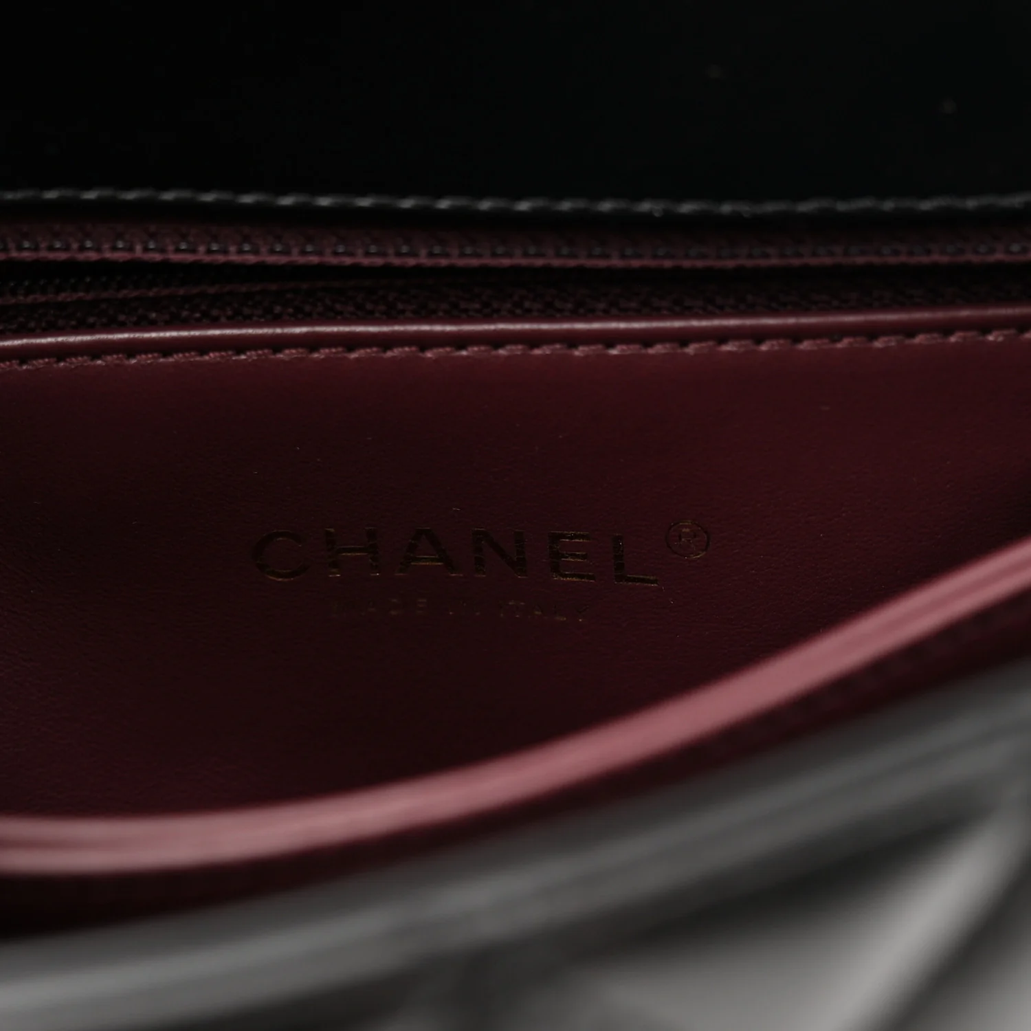 Calfskin Quilted Mini Logo Coco Handle Flap Black