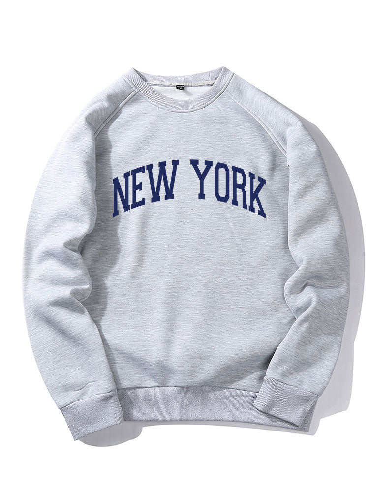 Sweat-shirt à manches raglan avec motif New York Letter