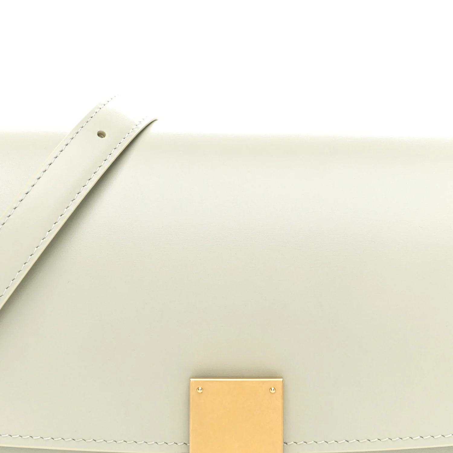 Box Calfskin Medium Classic Box Flap Bag Vert D'eau