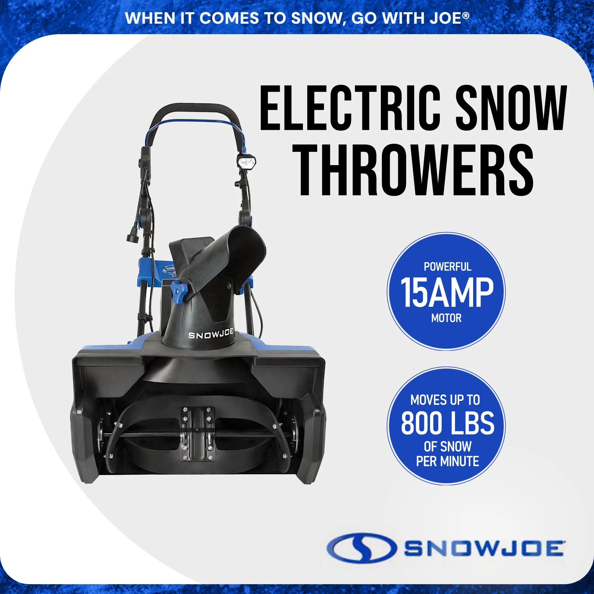 Ultra 15 Amp Electric Snow Thrower Shovelution Snow Shovel Combo - Image 4