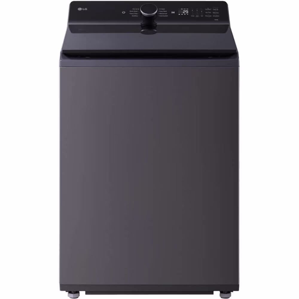 LG WT8400CB 5.5 Cu. Ft. Matte Black Mega Capacity Top Load Washer W/ Easyunload™