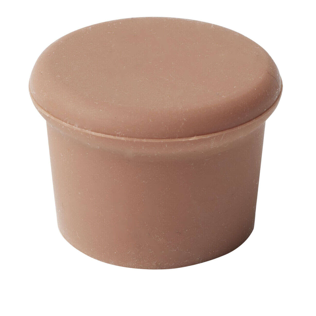 Bouchon de bouteille x3 en silicone rouge 2,5x3xH3,5cm