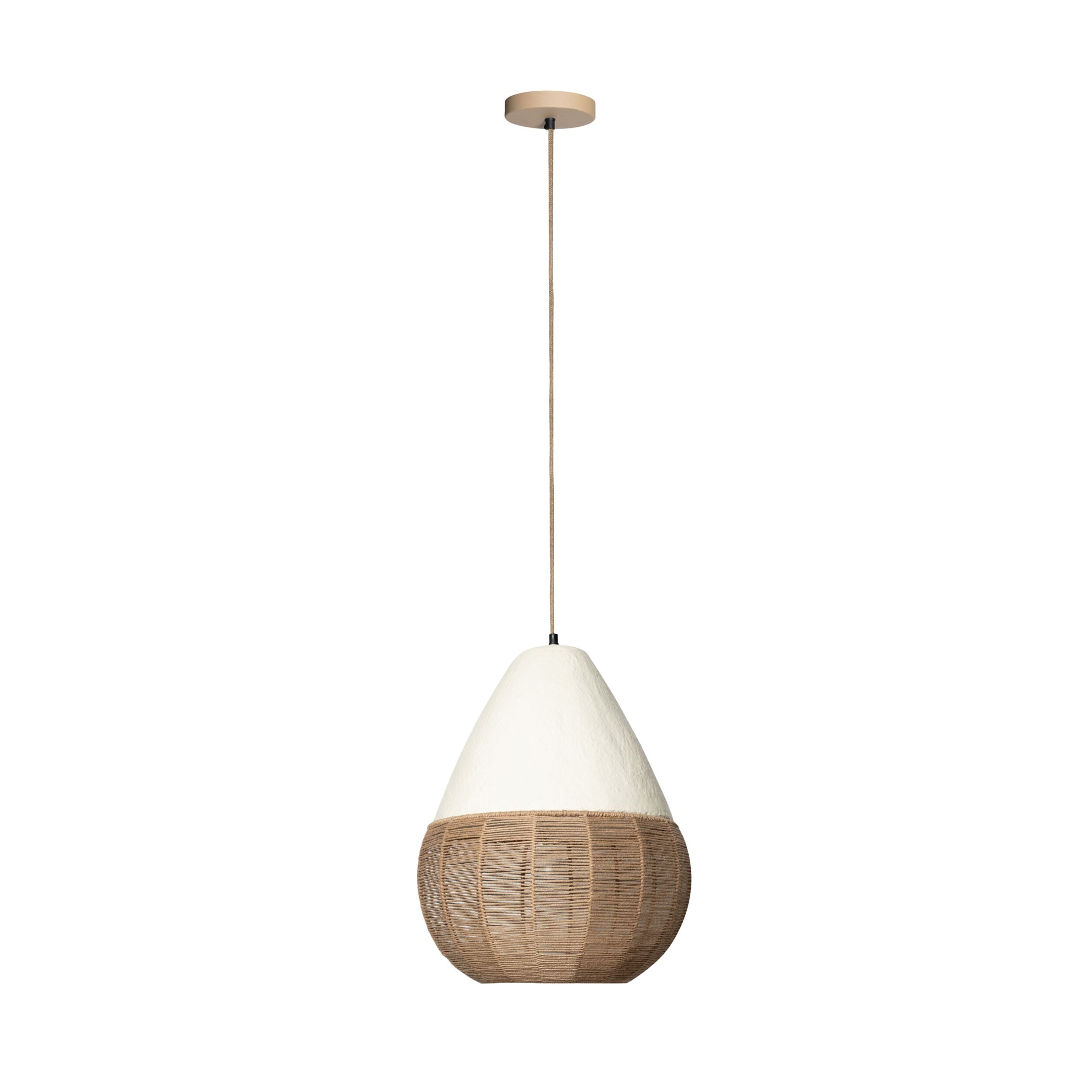 Maris Pendant White Natural 38x38x50cm
