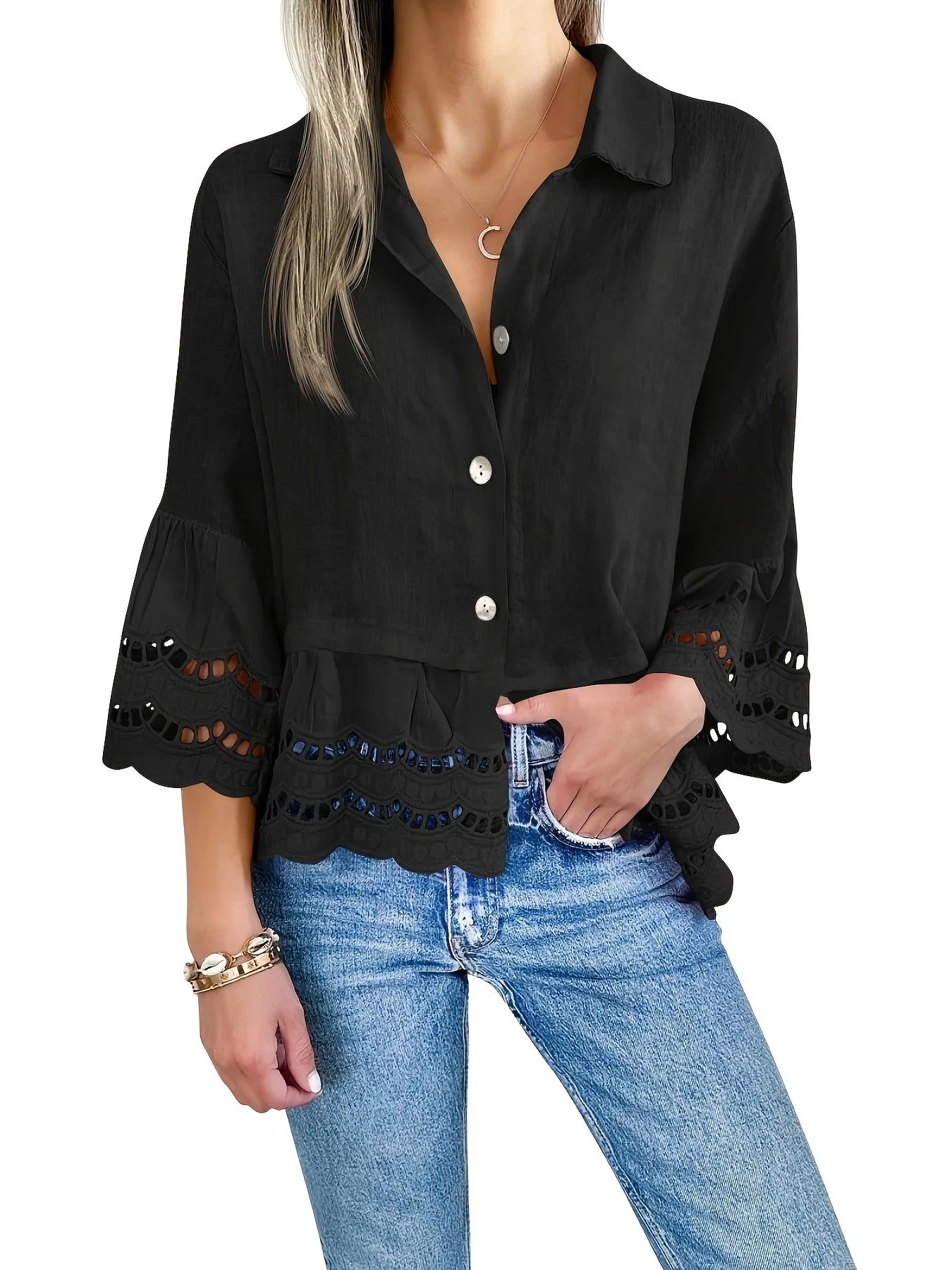 Emily - Blouse Aérée Chic