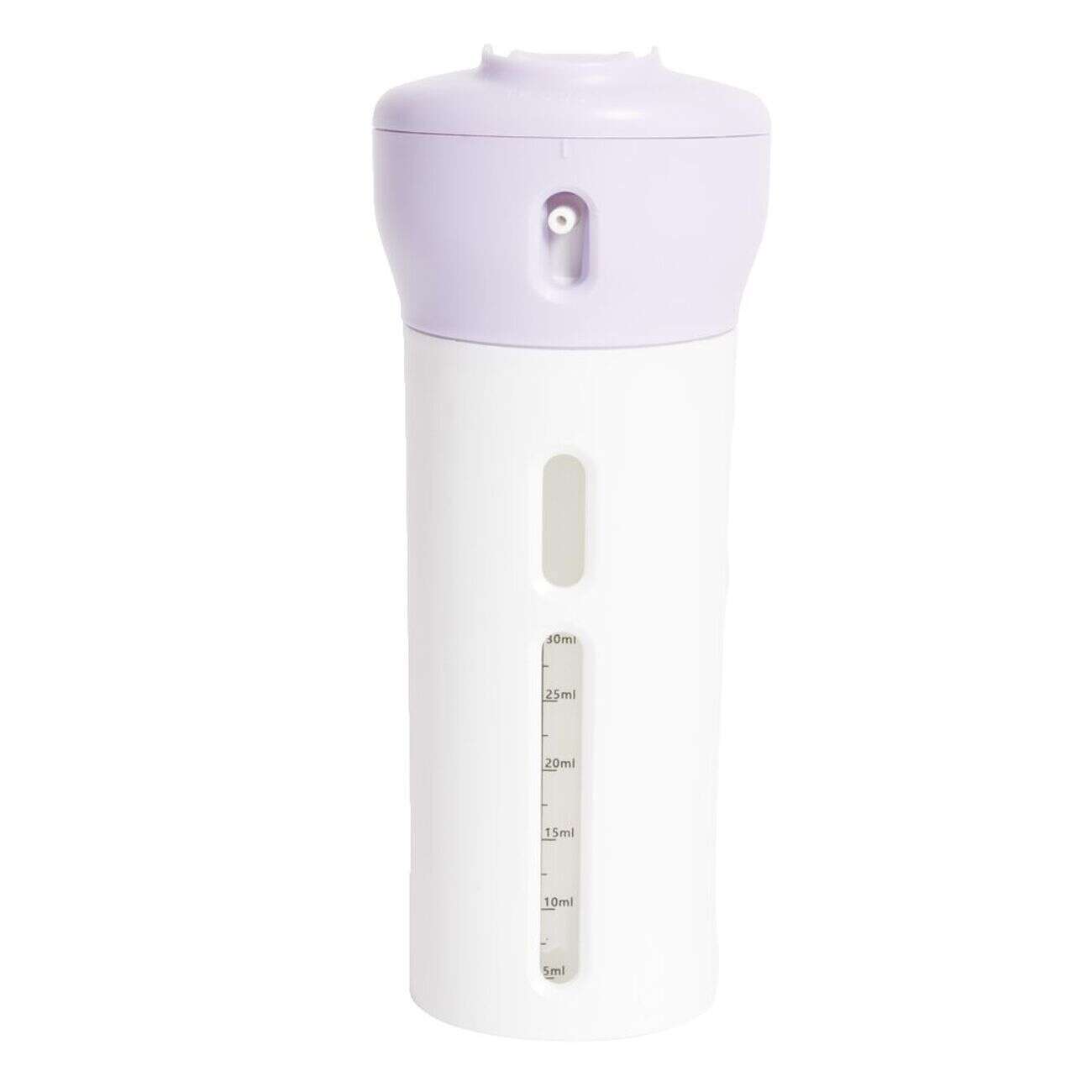 Flacon de voyage distributeur 4en1 bouchon pivotant