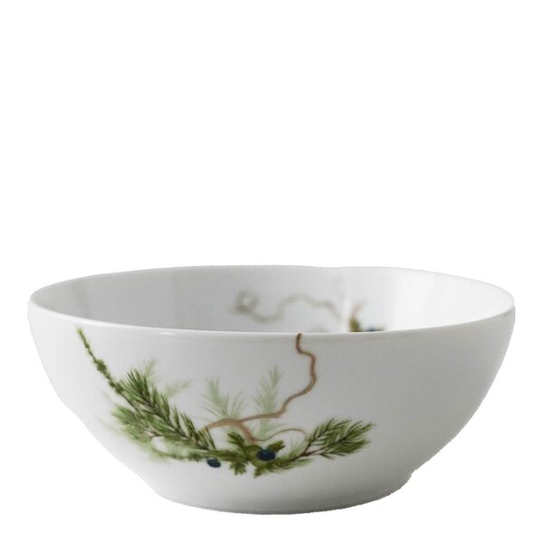 Nostalgi liten bolle 15 cm hvit/grønn