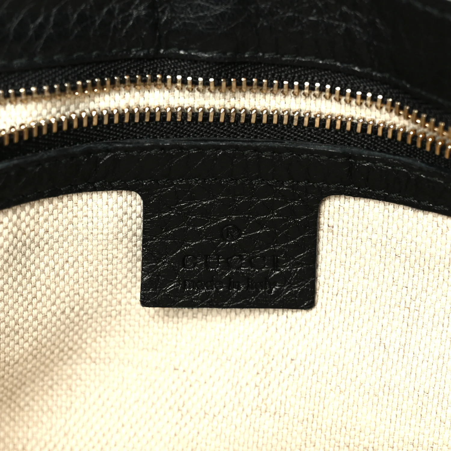 Pebbled Calfskin Medium Soho Flap Crossbody Black