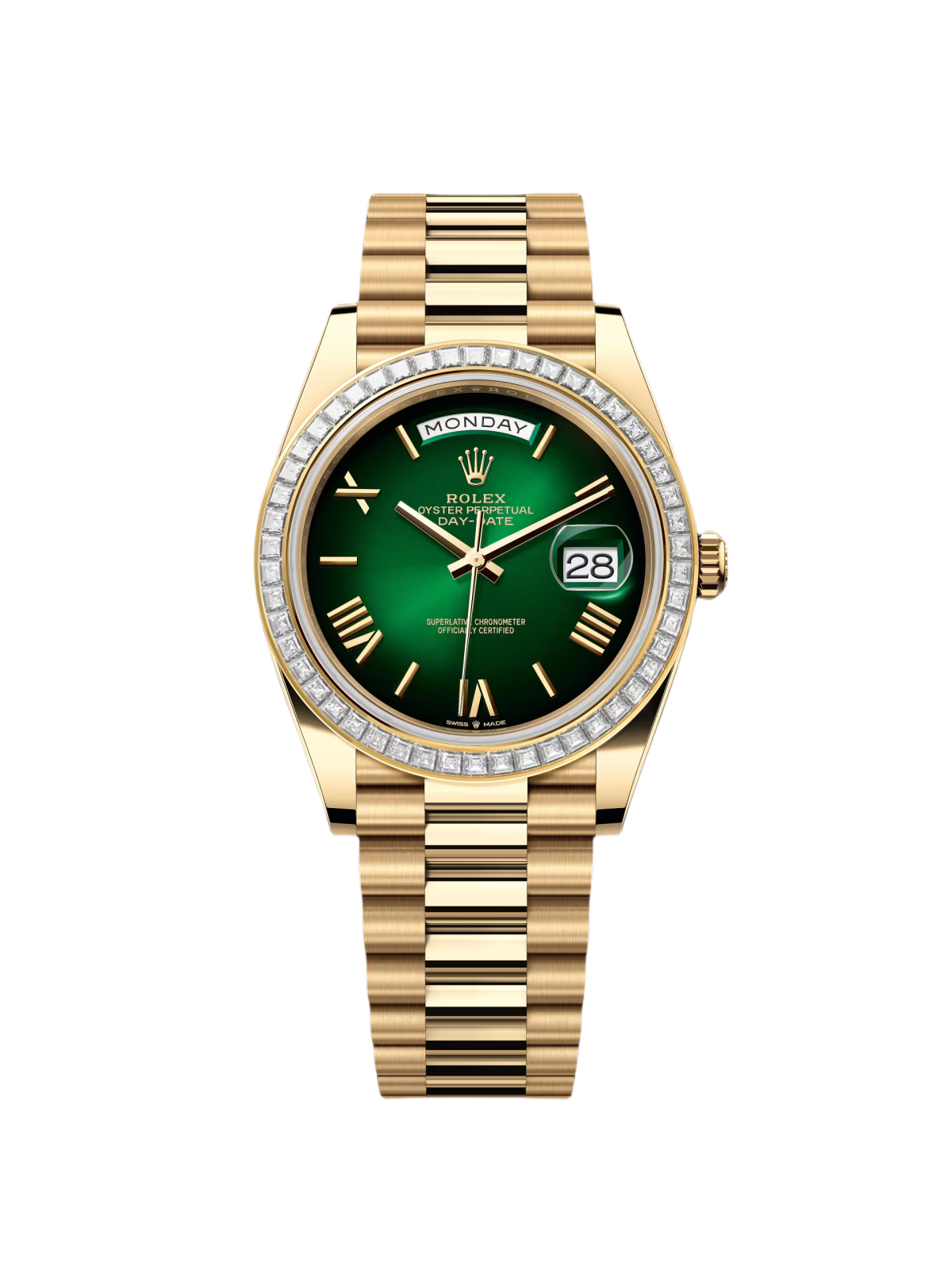 [Super Clone]RLX Day-Date 40mm 228398TBR-0042 Green Ombré Dial President Watch【Super Clone】