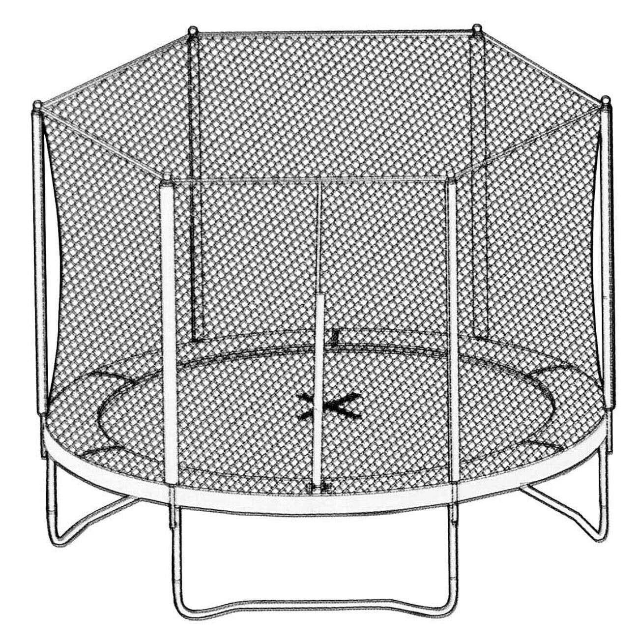 Filet de sécurité trampoline Ø3,05m