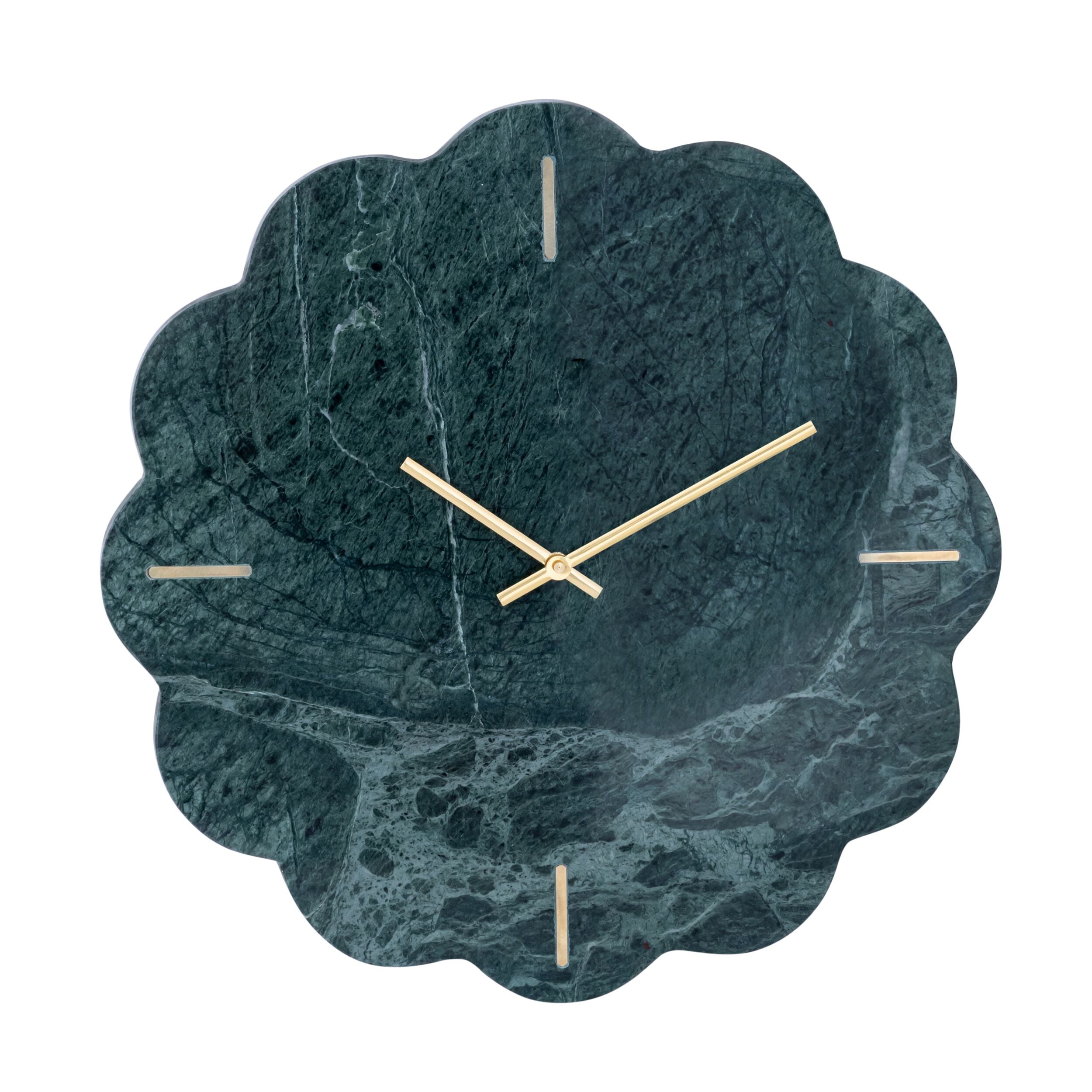 Marble Scalloped Wall Clock 40cm