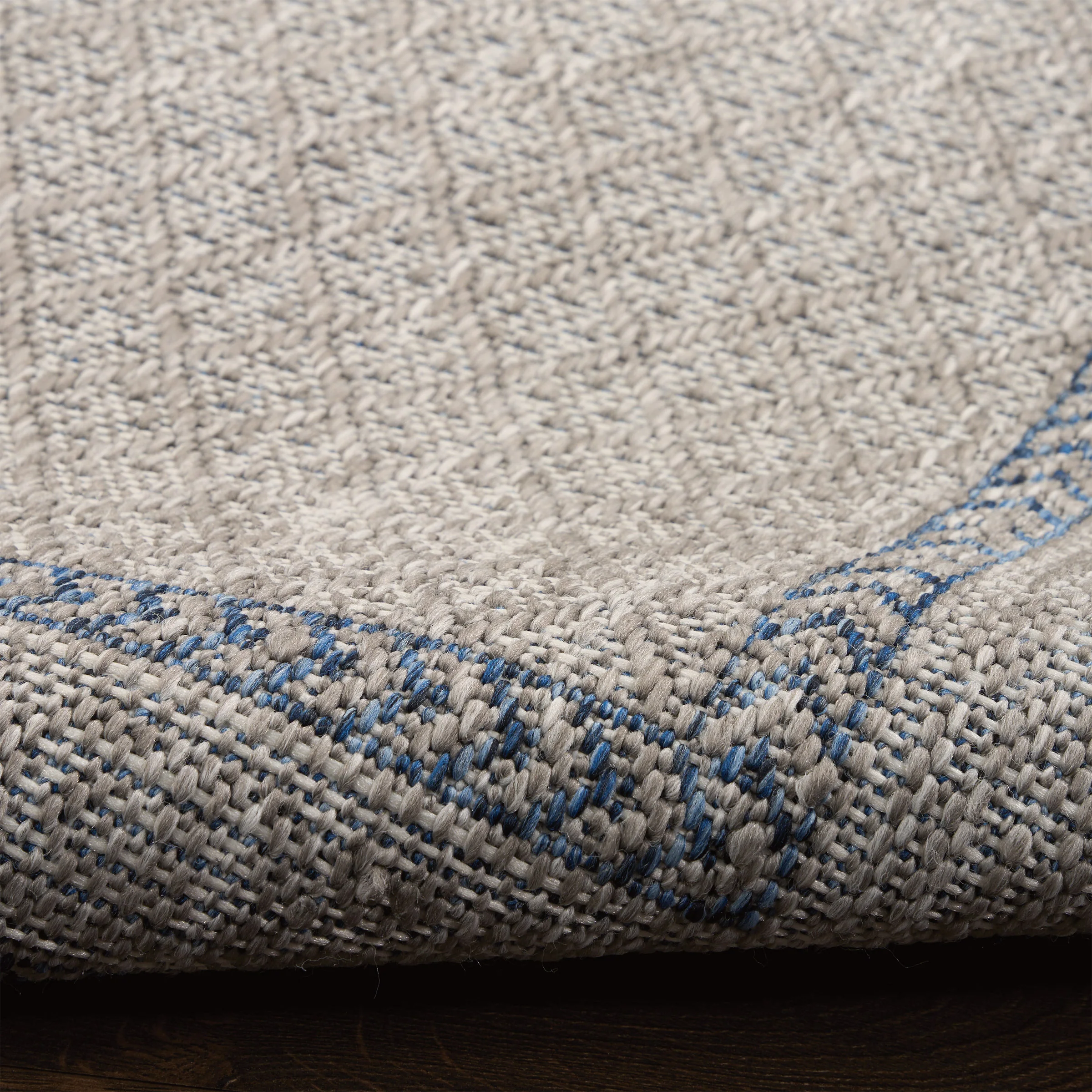 Nourison Garden Spring Indoor/Outdoor Rug Collection, Meadow Gray