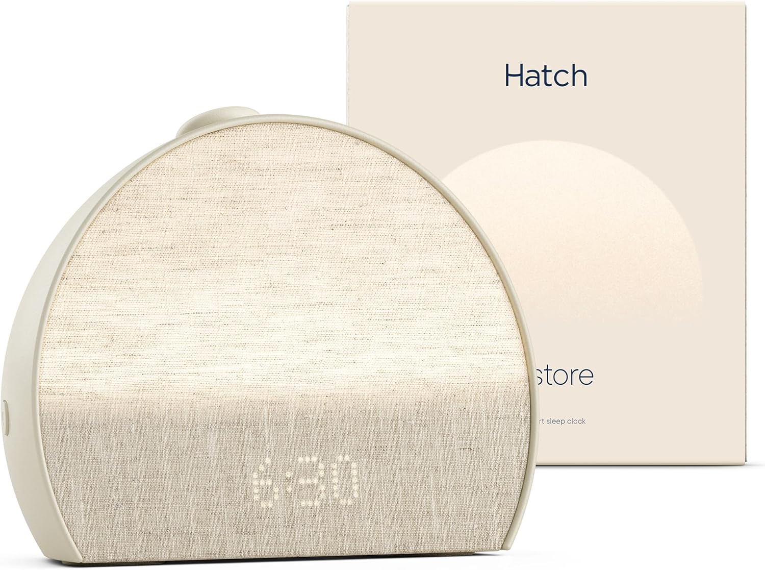 Hatch Restore 3 Sunrise Alarm Clock & Sound Machine, Smart Light (Putty)| White noise machine & sunrise alarm light, 80+ sleep sounds, screen-free bedtime routine with meditations via Hatch Sleep App
