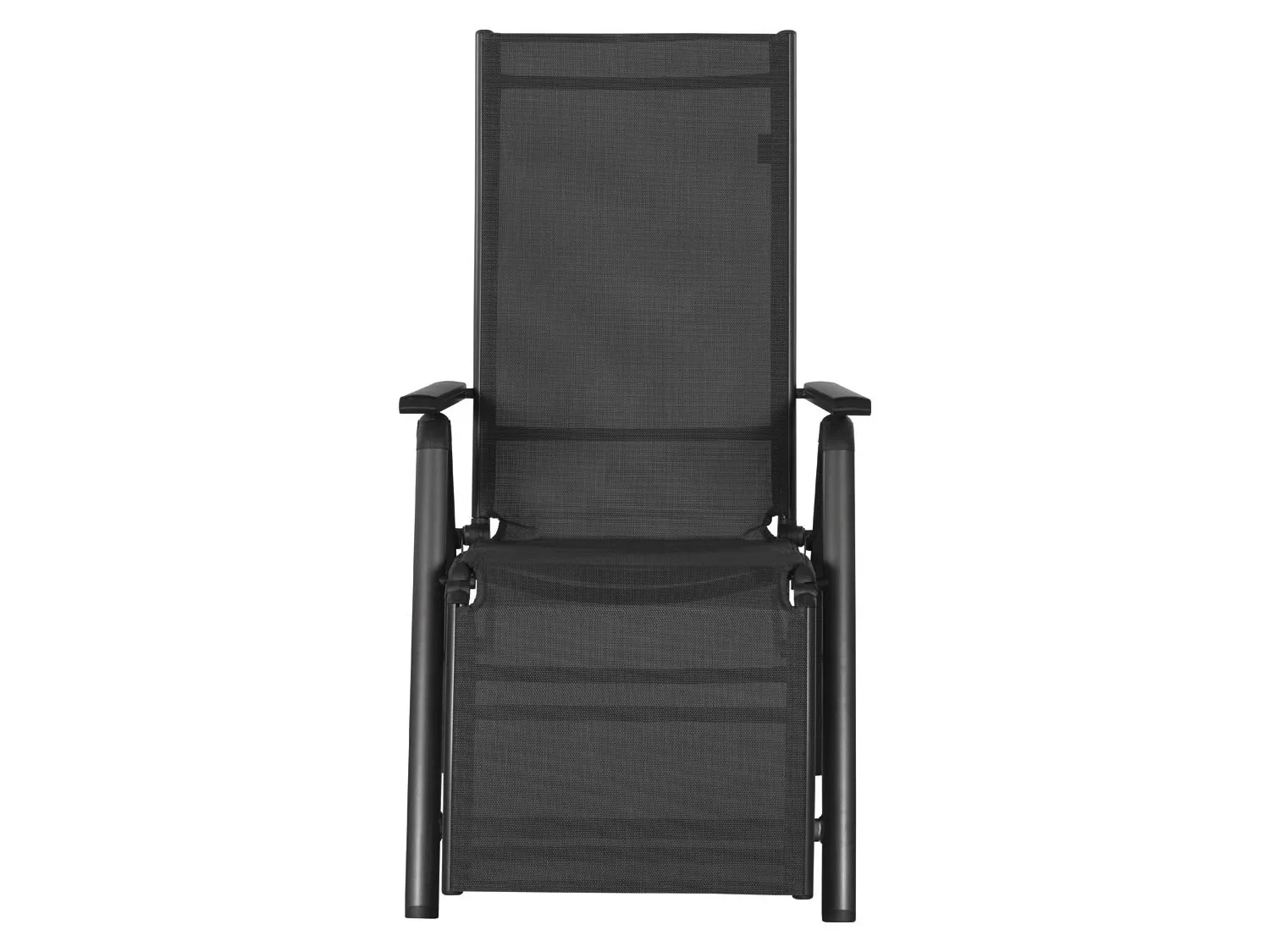 LIVARNO home Fauteuil en aluminium Houston, noir/anthracite