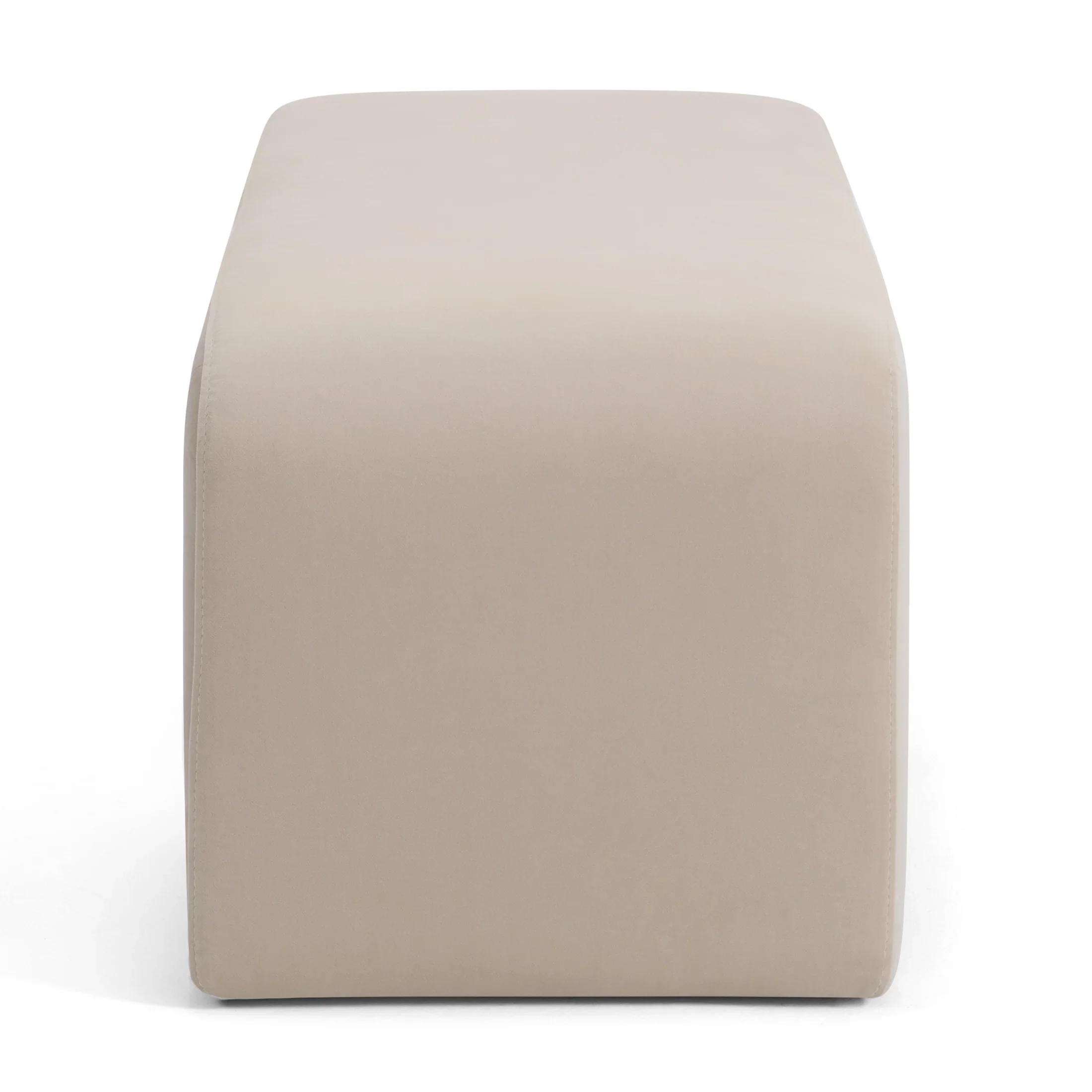 Better Homes & Gardens Juliet Velvet Waterfall Bench, Beige